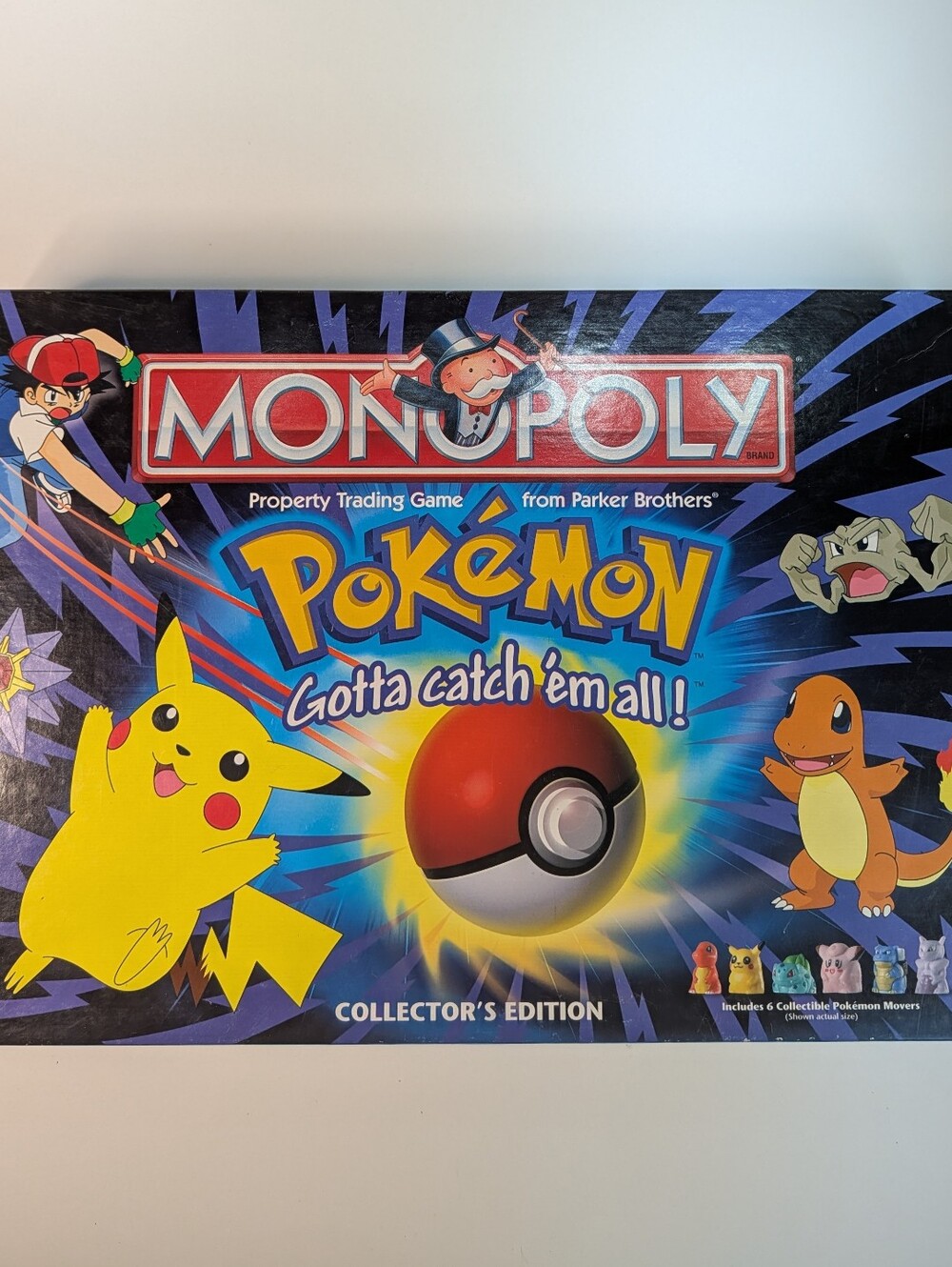 Vintage 1999 Pokemon Collector's Edition MONOPOLY Board Game COMPLETE